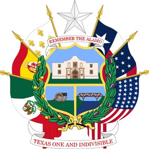 Seal of the State of Texas United States Seals Poster Art Print