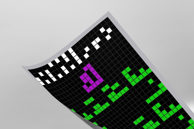 Arecibo-meddelande SETI Alien Signal Diagram Grafisk affisch Konsttryck 8 x 24 tum bild 2