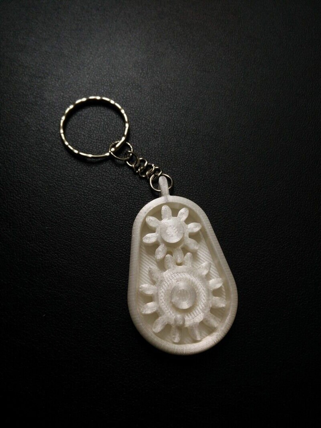 Fidget Gearbox Gears Keychain 3D Printed Keyring Chain Etsy