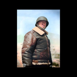 General George S. Patton U.S. Army Signal Corps Portrait Foto Poster Kunstdruck