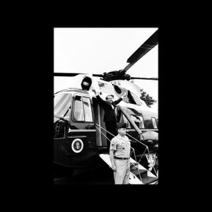 Richard Nixon Boarding Army One Resignation Watergate Photo Poster Art Print B+W