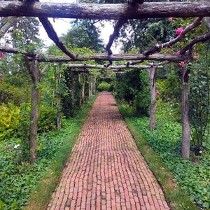 Brick Path in a Rose Garden Arbor Long Island NY Photo Poster Print 18 x 24 in