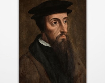 Affiche de peinture de calvinisme de John Calvin 1550 Impression artistique