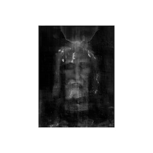 Jesus Christ Portrait Face from the Shroud of Turin Poster Art Print 18 x 24 in