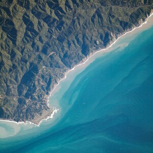 Shelter Cove California Lost Coast Satellite Aerial Space Photo Poster Art Print