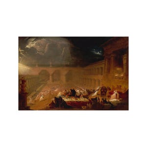 Belshazzar's Feast John Martin 1820 Painting Poster Art Print