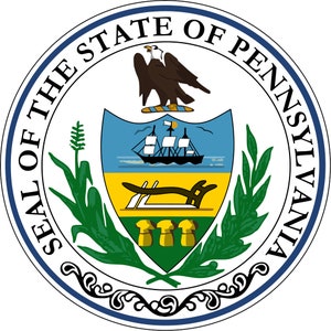 Seal of the State of Pennsylvania United States Seals Poster Art Print