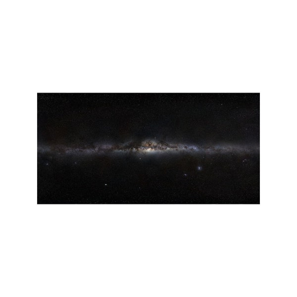 Night Sky 360 deg Panorama Stars Milky Way Space Photo Poster Print