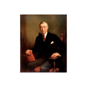 Woodrow Wilson by Frank Cootes 1936 Painting Portrait Poster Art Print