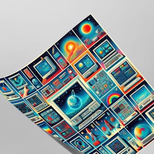 Maximalist Computer Surreal Retrocomputing Computer Collage Windows Maximalism Poster Art ...