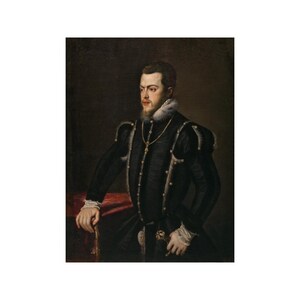 King Philip II of Spain by Titian Art Painting Poster Print