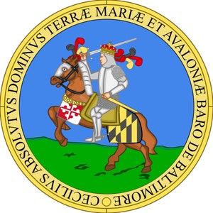 Seal of the State of Maryland United States Seals Poster Art Print