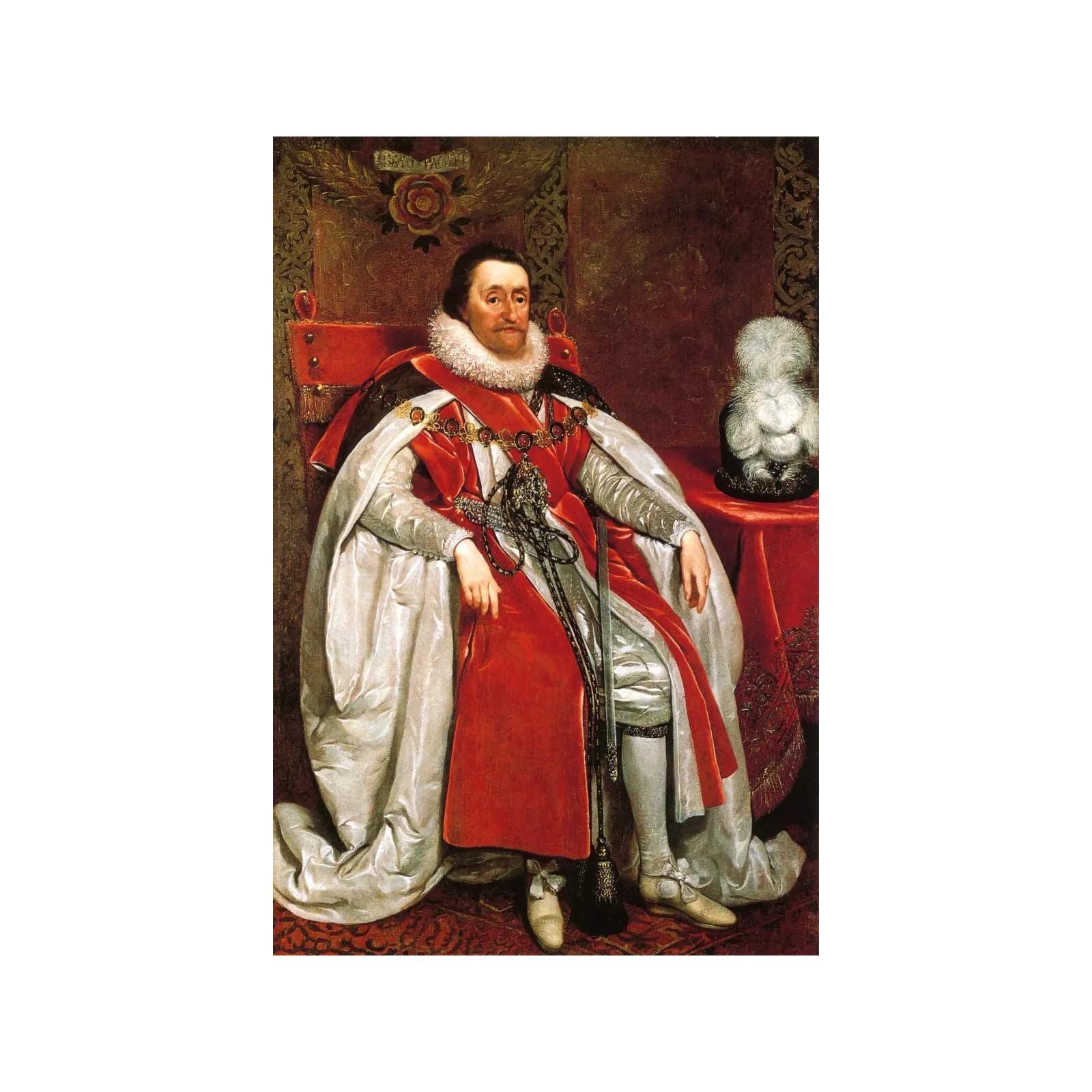 Portrait of King James I of England and Scotland Mijtens 1621