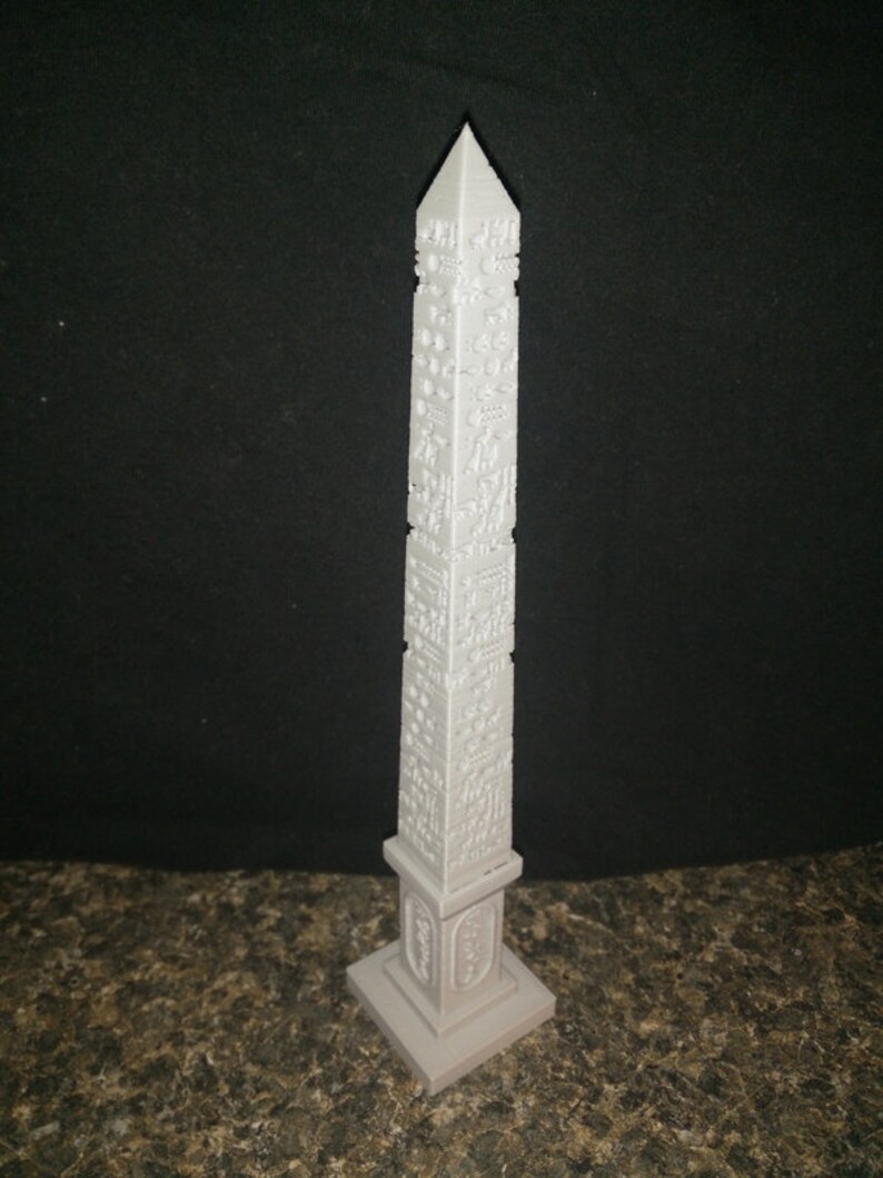 Obelisk With Hieroglyphs Cleopatra's Needle Ancient Egypt 3D Printed ...