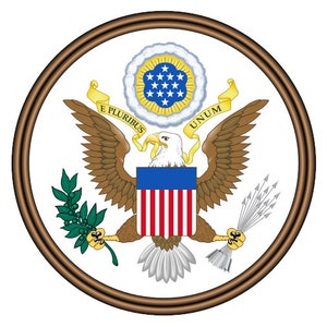 The Great Seal of the United States US USA Obverse Poster Art Print 24 x 24