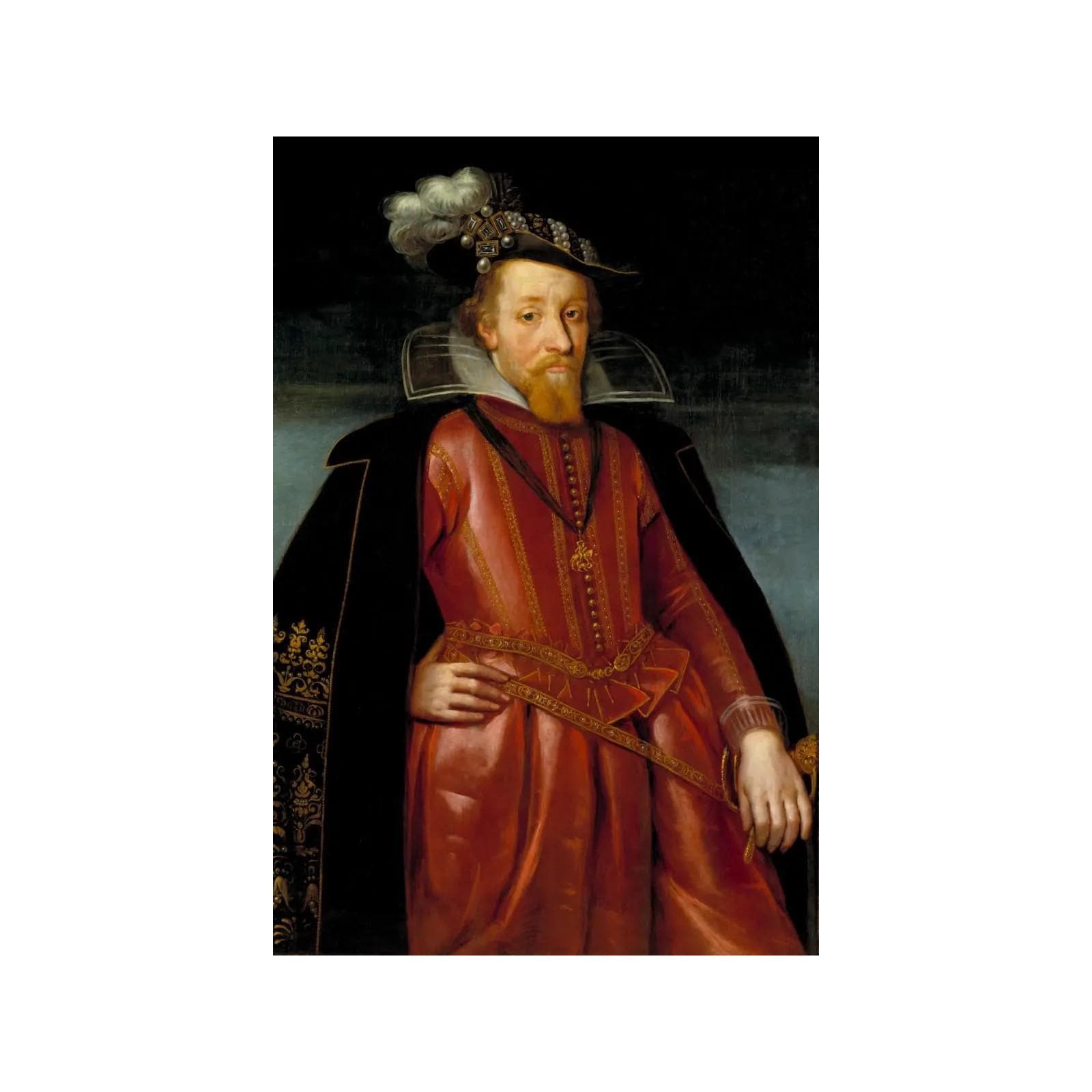 Portrait of King James I of England and VI of Scotland Painting