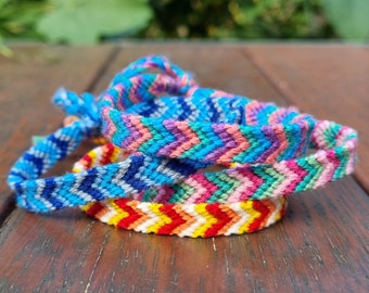 Customisable Chevron Friendship Bracelets/Anklets