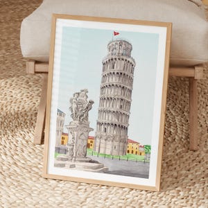 Italy Wall Art Set of 6: Watercolor Prints, Italian Cityscape Paintings, European Decor, Travel Gift, Digital Download | NorrskenArt image 4