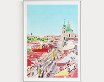 Prague Art Print, Czech Republic Wall Art, Prague Cityscape, Prague Wall Art, Prague Print, Europe Print, Czech Republic Print, Travel Gift