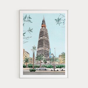 Riyadh Print, Saudi Arabia Wall Art, Saudi Arabia Decor, Riyadh ...