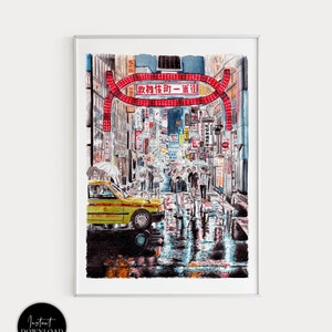Shinjuku Alley, Japan Tokyo, Japan Art Print, Tokyo Wall Art, Tokyo Cityscape, Tokyo Print, Japan Wall Art, Tokyo, Japanese Art Print