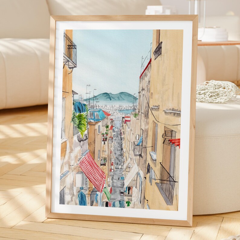 Italy Wall Art Set of 6: Watercolor Prints, Italian Cityscape Paintings, European Decor, Travel Gift, Digital Download | NorrskenArt image 7