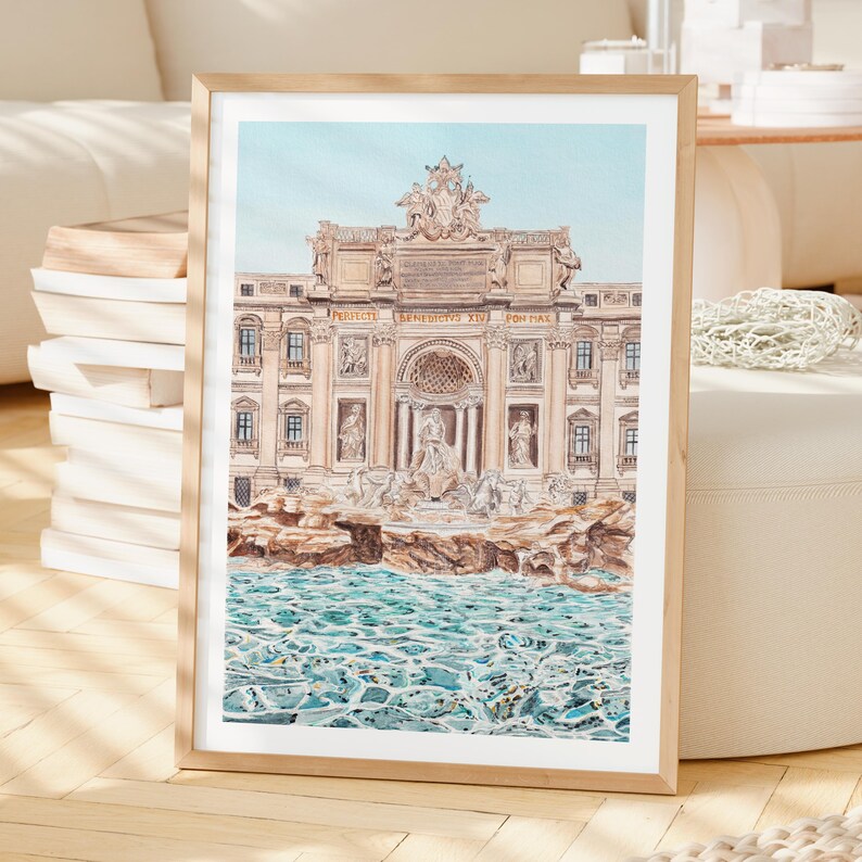Italy Wall Art Set of 6: Watercolor Prints, Italian Cityscape Paintings, European Decor, Travel Gift, Digital Download | NorrskenArt image 6