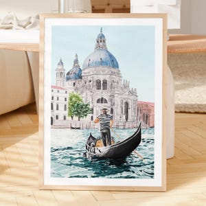 Italy Wall Art Set of 6: Watercolor Prints, Italian Cityscape Paintings, European Decor, Travel Gift, Digital Download | NorrskenArt image 3