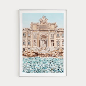 Paint by Number WITH FRAME Fountain Di Trevi Rome, Diy Painting Kit on  Canvas, Paint by Number Kit Adult 