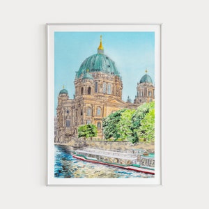 Berlin Art Print, Berliner Dom Print, Germany Wall Art, Berlin Cathedral, Berlin Cityscape, Berlin Print, Europe Print, Travel Gift