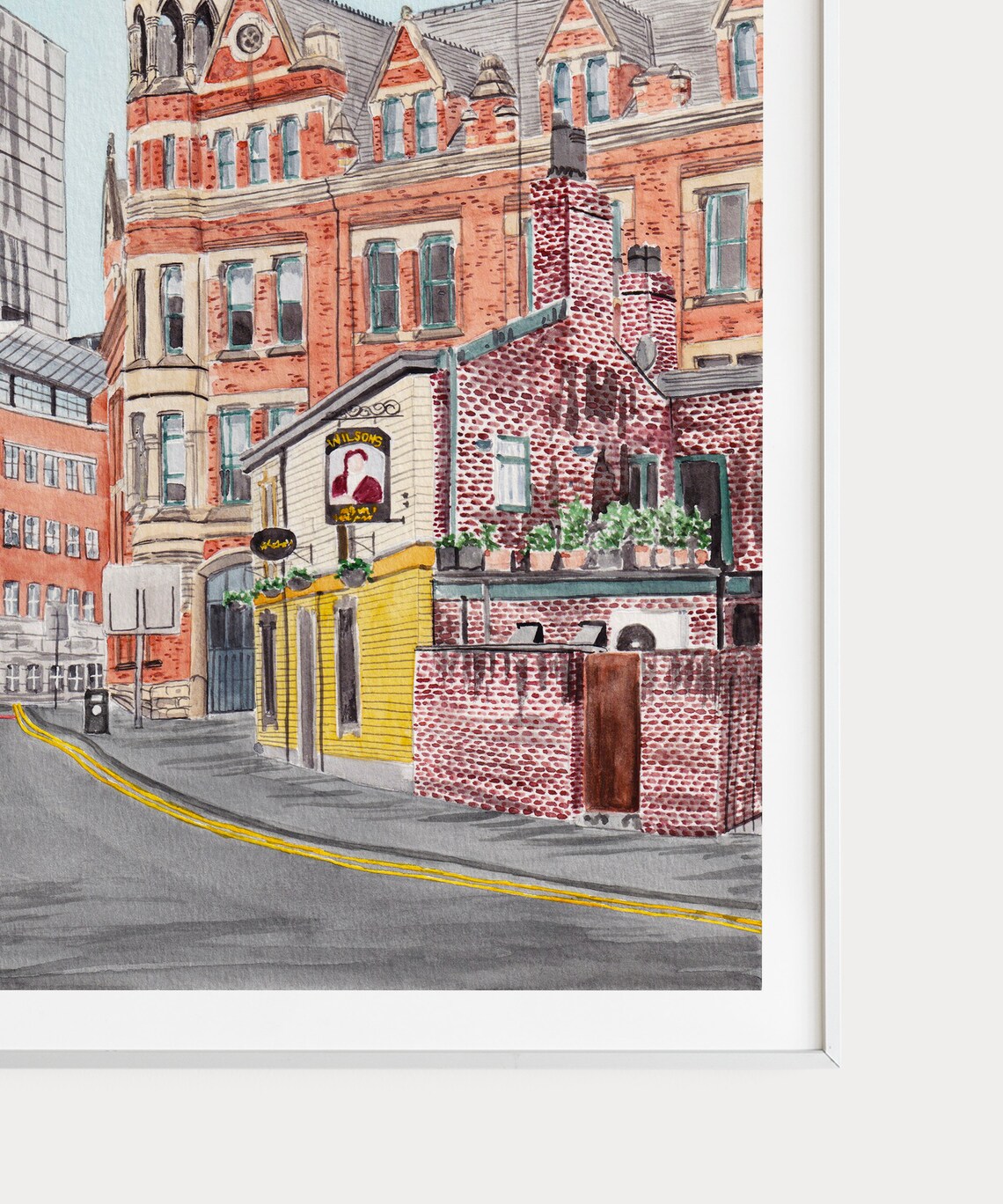 Manchester Print England Wall Art Manchester Art Print UK Etsy