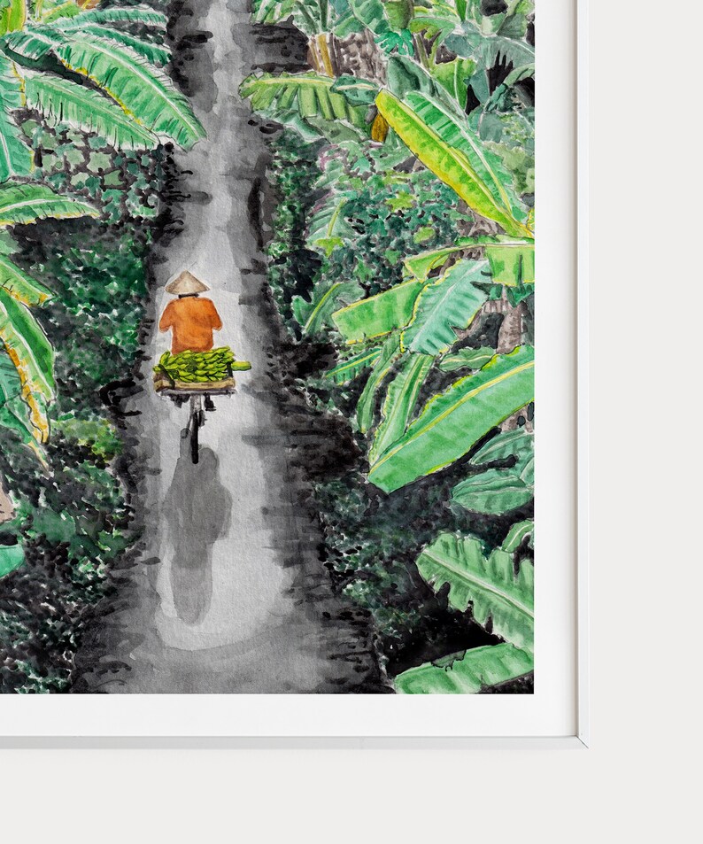 Vietnam Art Print Vietnam Painting Vietnam Wall Art Etsy