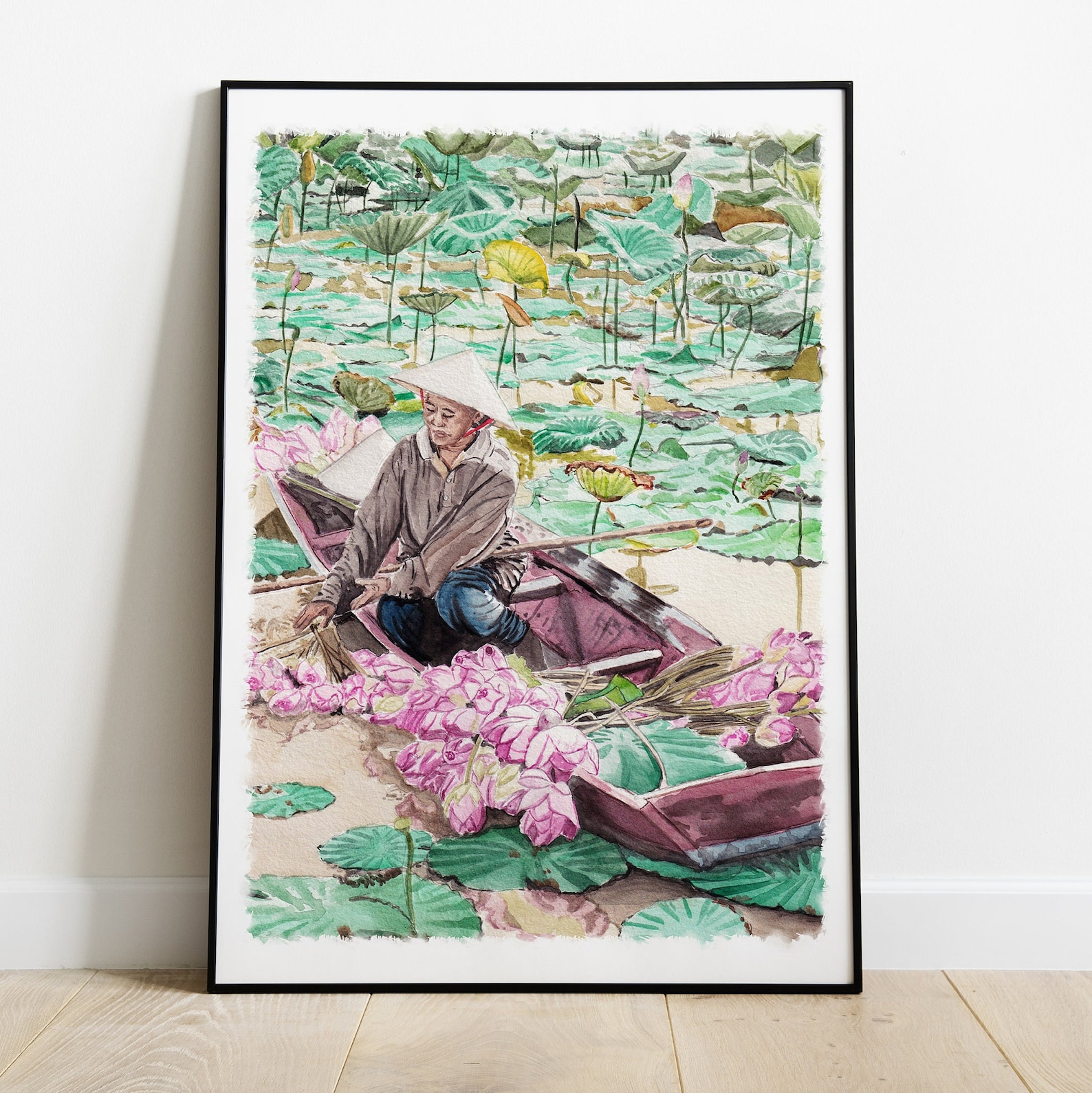 Vietnam Art Print Vietnam Painting Vietnam Wall Art Etsy