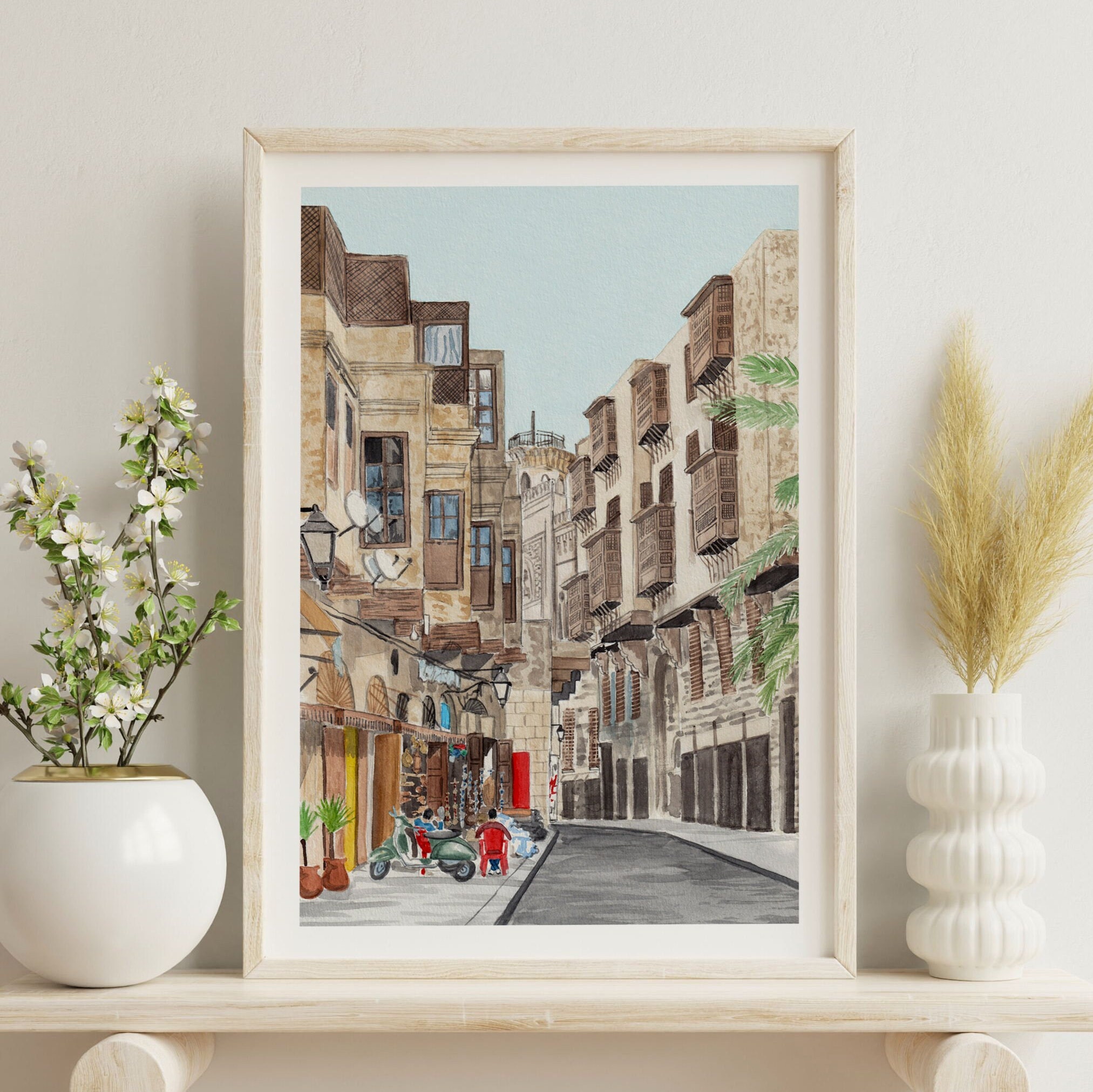 Cairo Print, Egypt Wall Art, Cairo Cityscape, Egypt Art Print ...