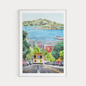 San Francisco Print, Alcatraz Island Art, United States Wall Decor, California Print, Travel Gift, Instant Download Art, San Francisco Art