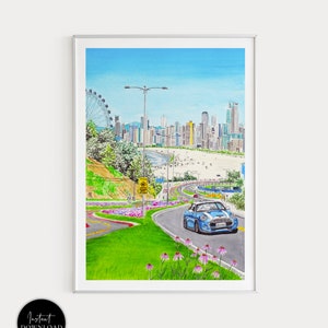 Balneário Camboriú Print, Brazil Wall Art, Santa Catarina, Brazil Art Print, South America Print, Brazil Print, Travel Gift, Brazilian Art