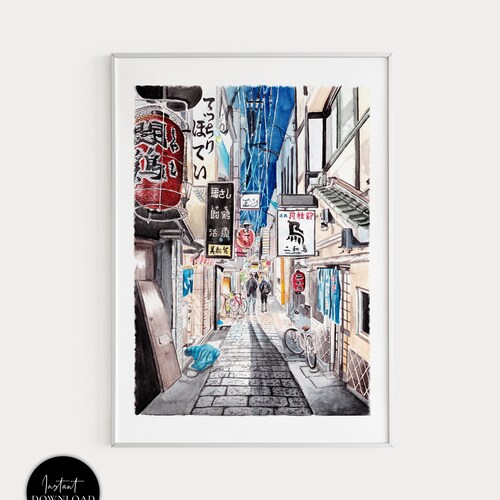 Shinjuku Alley Japan Tokyo Japan Art Print Tokyo Wall Art Etsy