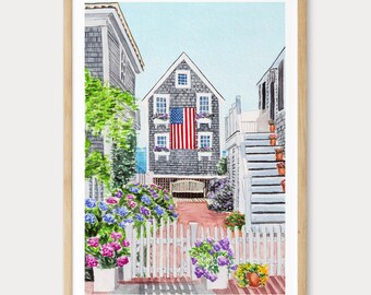 セビリアの水彩画、スペインの壁画、セビリアの街並みの絵画、スペイン