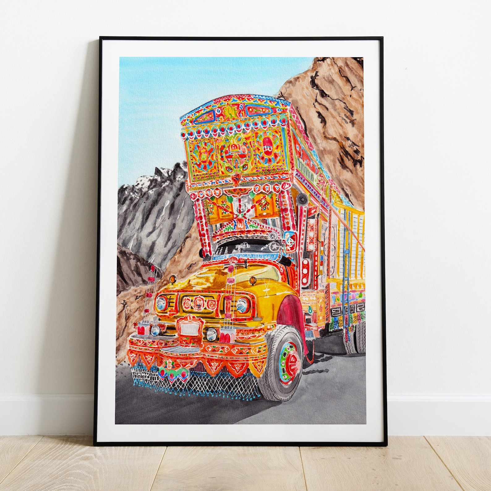 Karakoram Print Pakistan Wall Art Pakistani Truck Pakistan Etsy
