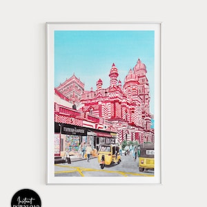 Colombo Print, Sri Lanka Wall Art, Colombo Art Print, Sri Lanka Art Print, Colombo, Travel Gift, Colombo Art, Asia print, Colombo Cityscape
