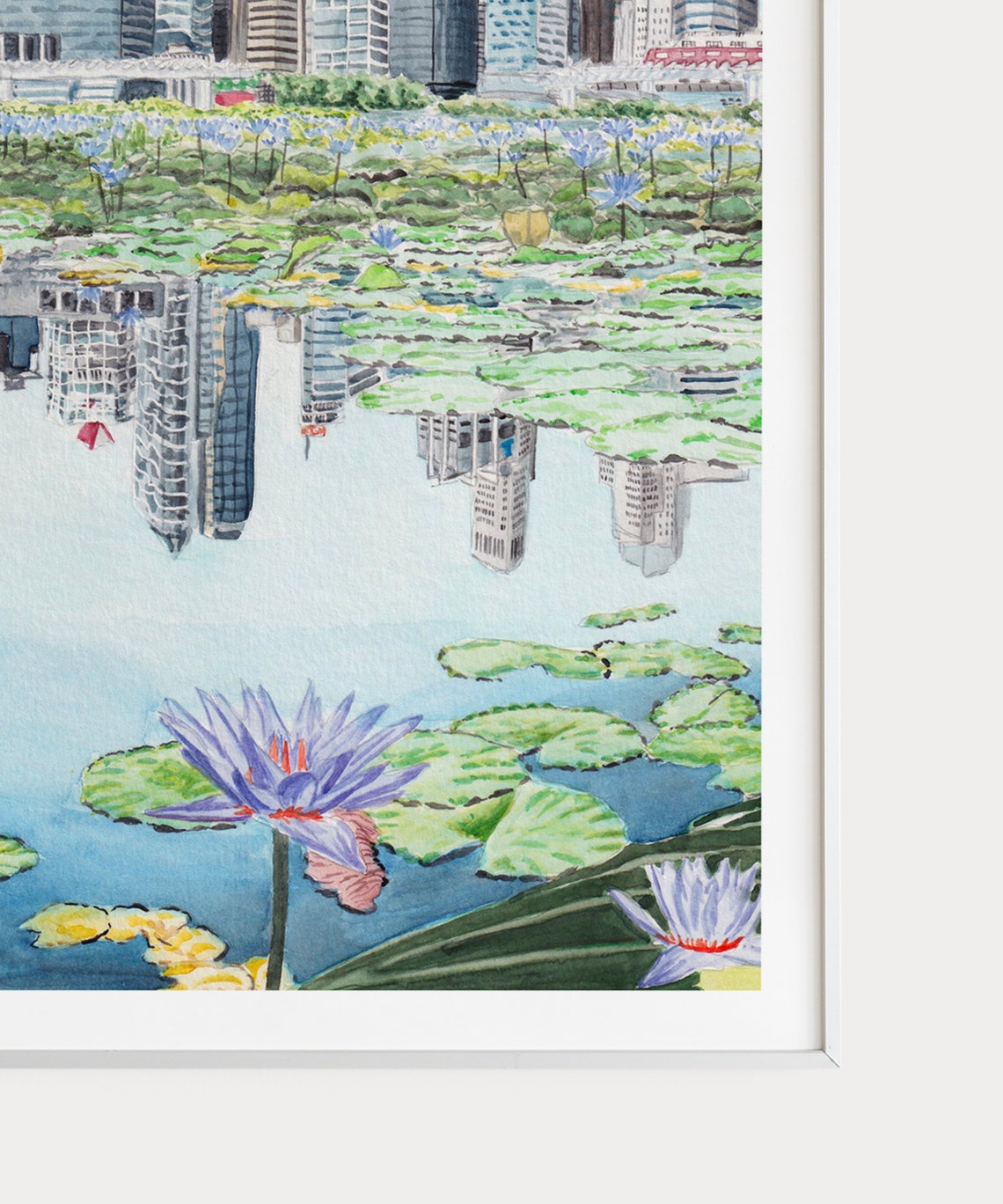 Singapore Art Print Singapore Cityscape Singapore Wall Art Etsy