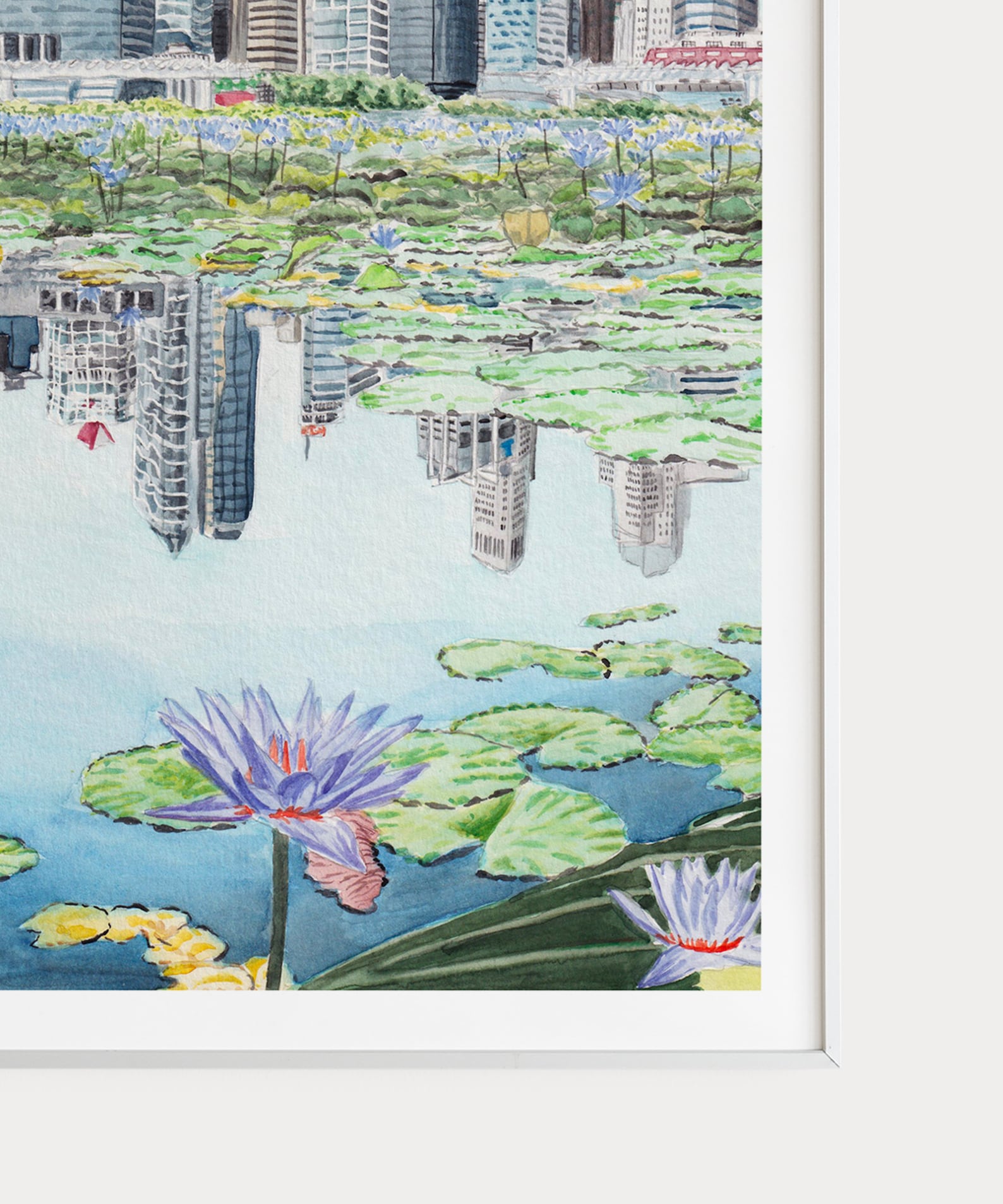 Singapore Art Print Singapore Cityscape Singapore Wall Art Etsy