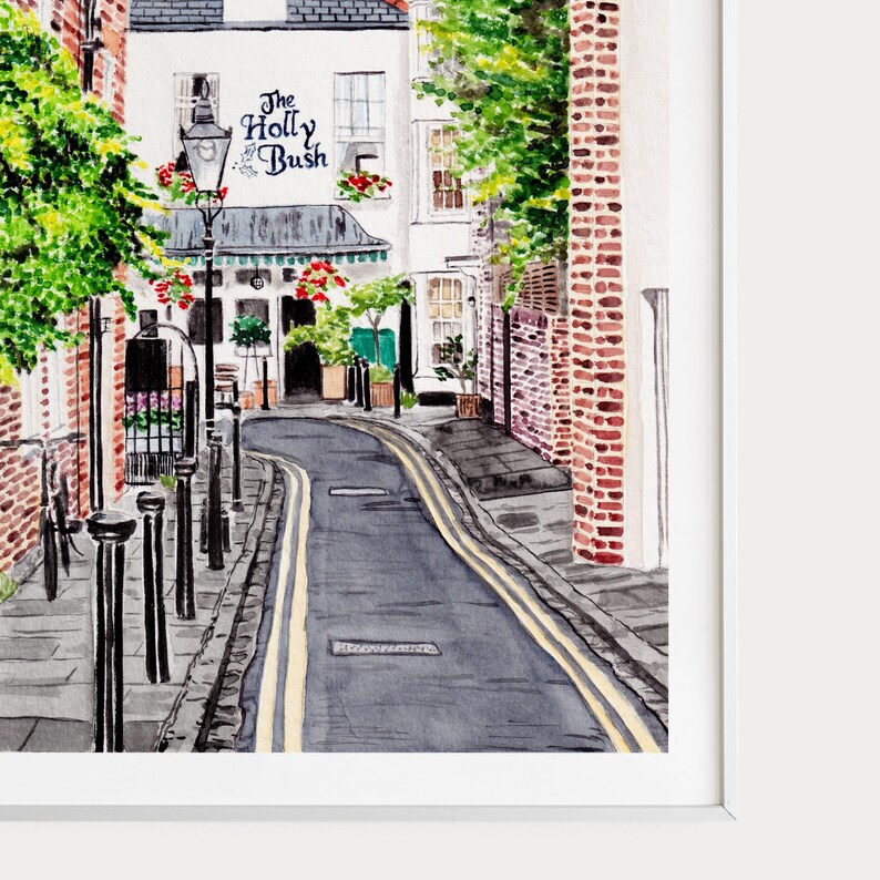 The Holly Bush pub painting