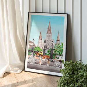 New Orleans Print, Louisiana Wall Art, Watercolor Print, St Louis ...
