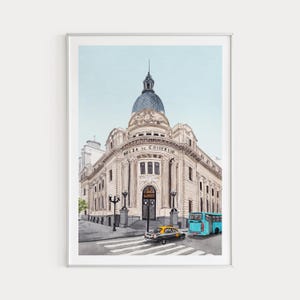 ロサリオ・アルゼンチンの版画、水彩画、アルゼンチンの壁画、ロサリオの街並み、アルゼンチンの装飾、アルゼンチンの芸術、旅行ギフト