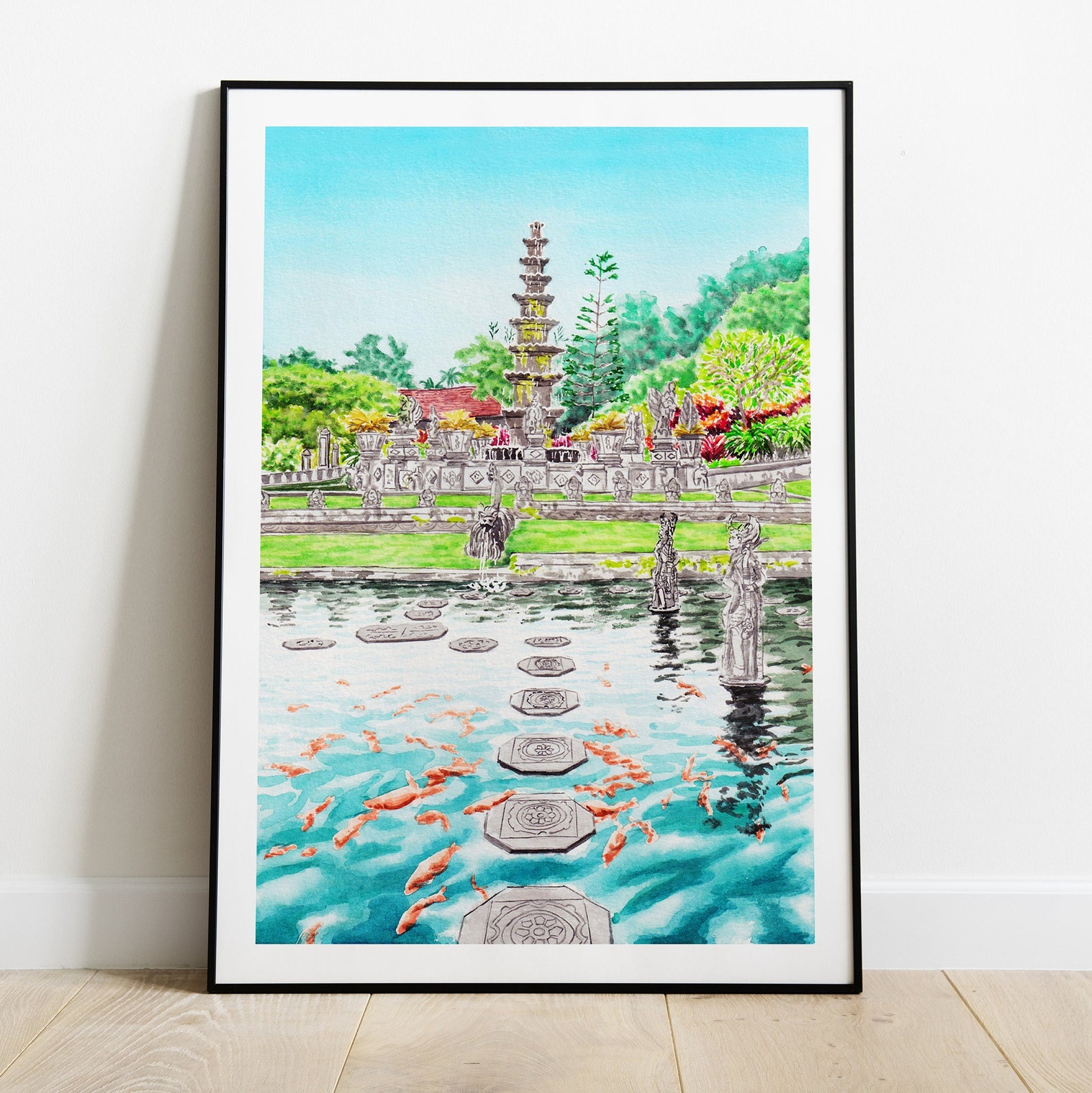 Bali Print Indonesia Wall Art Bali Art Print Indonesia Art Etsy