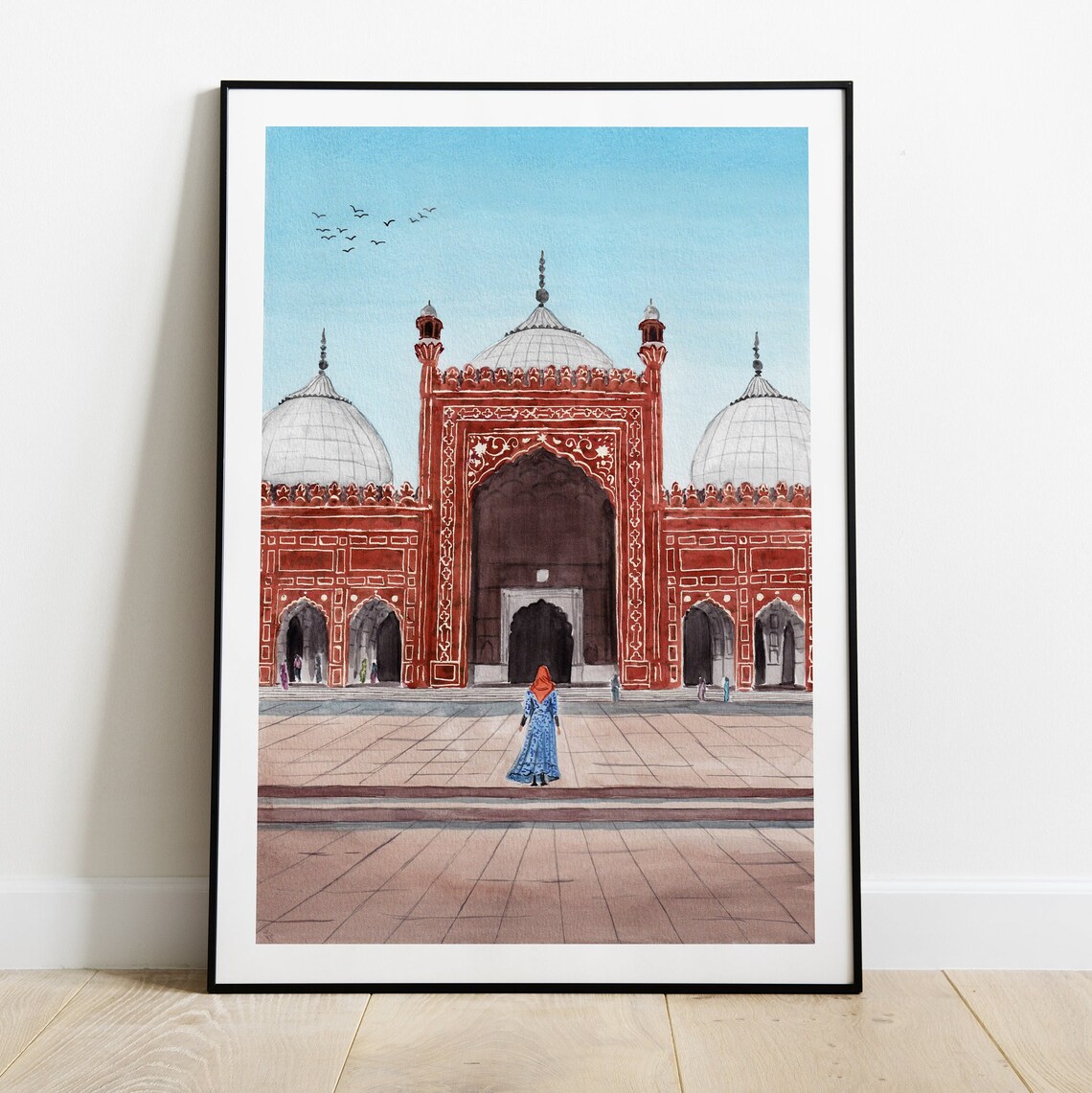 Badshahi Mosque Print Pakistan Wall Art Lahore Print Etsy