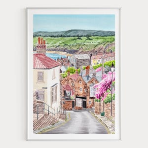 Yorkshire Print, English Countryside Landscape Painting, England Wall Art, UK Travel Decor, Digital Download | NorrskenArt