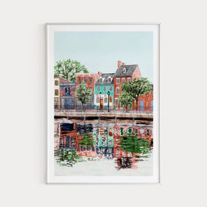 Baltimore Print, Maryland Wall Art, Watercolor Art, Baltimore Cityscape, Maryland Print, US Wall Decor, Printable Art, Travel Gift