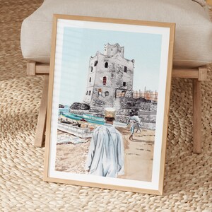 Mogadishu Watercolor Print, Somalia Wall Art, Mogadishu Cityscape Painting, Somali Coastal Decor image 4